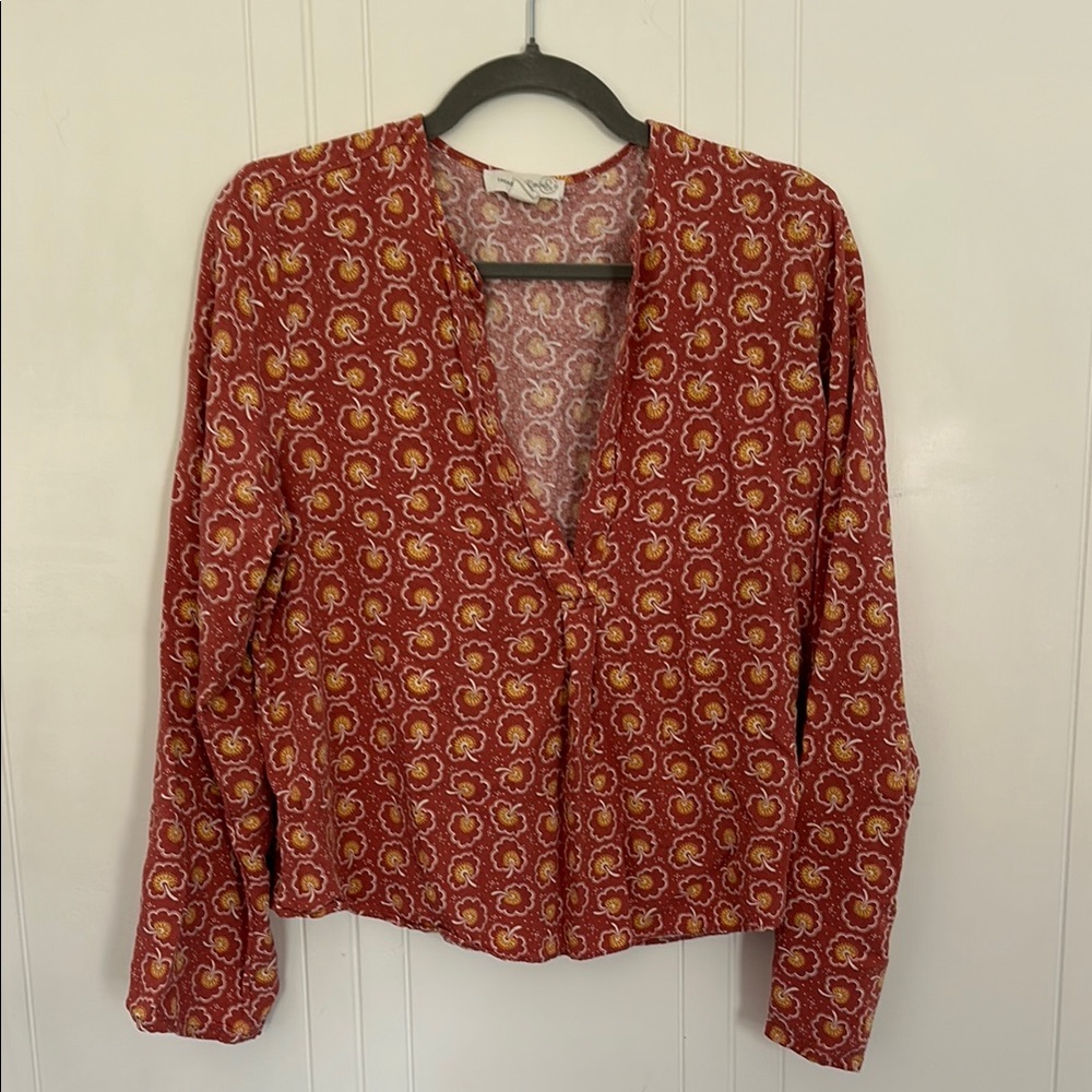 Treasure & Bond Relaxed, Long Sleeve, Lightweight Top